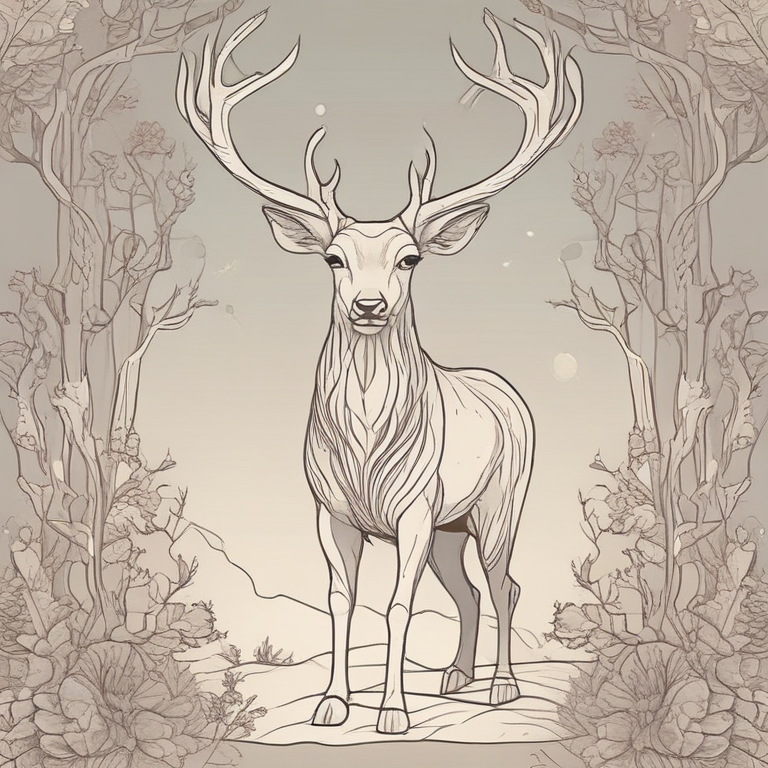 Fantasy Stag Storybook