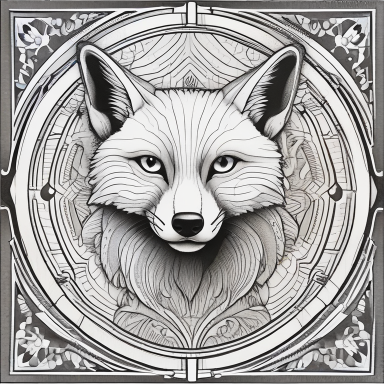 Fox Symmetry Doodle