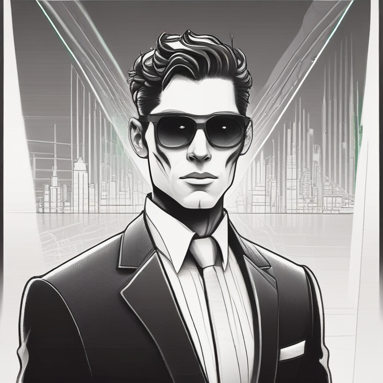 Futuristic Explorer Doodle