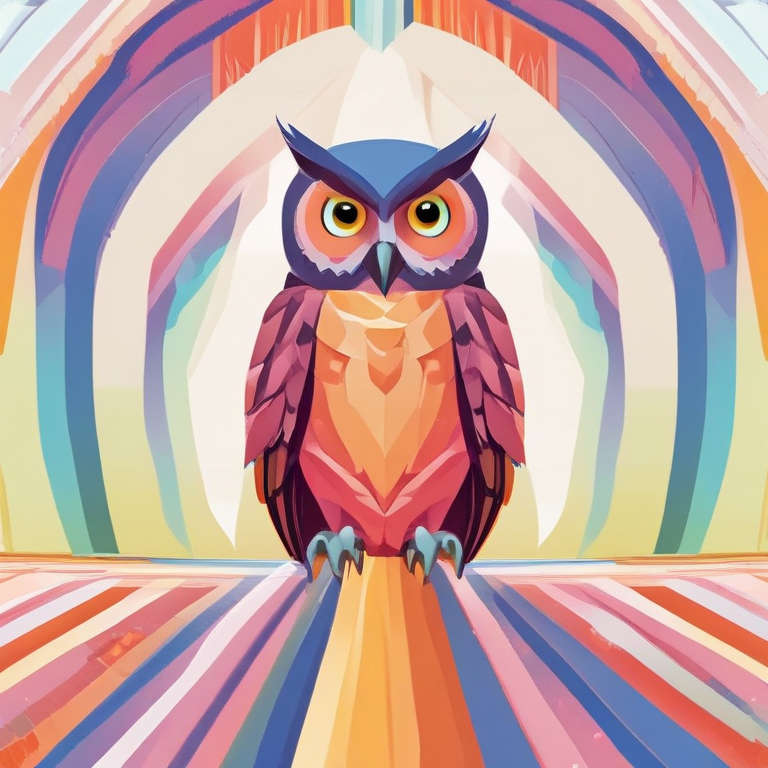 Owl Prism Illustration